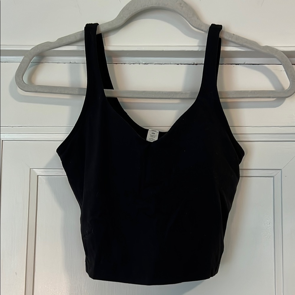Lululemon Black Align Crop Top, size 4